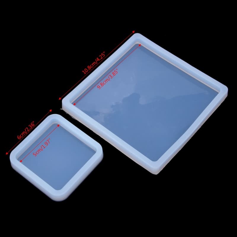 Pendant Silicone Molds - Square Shape