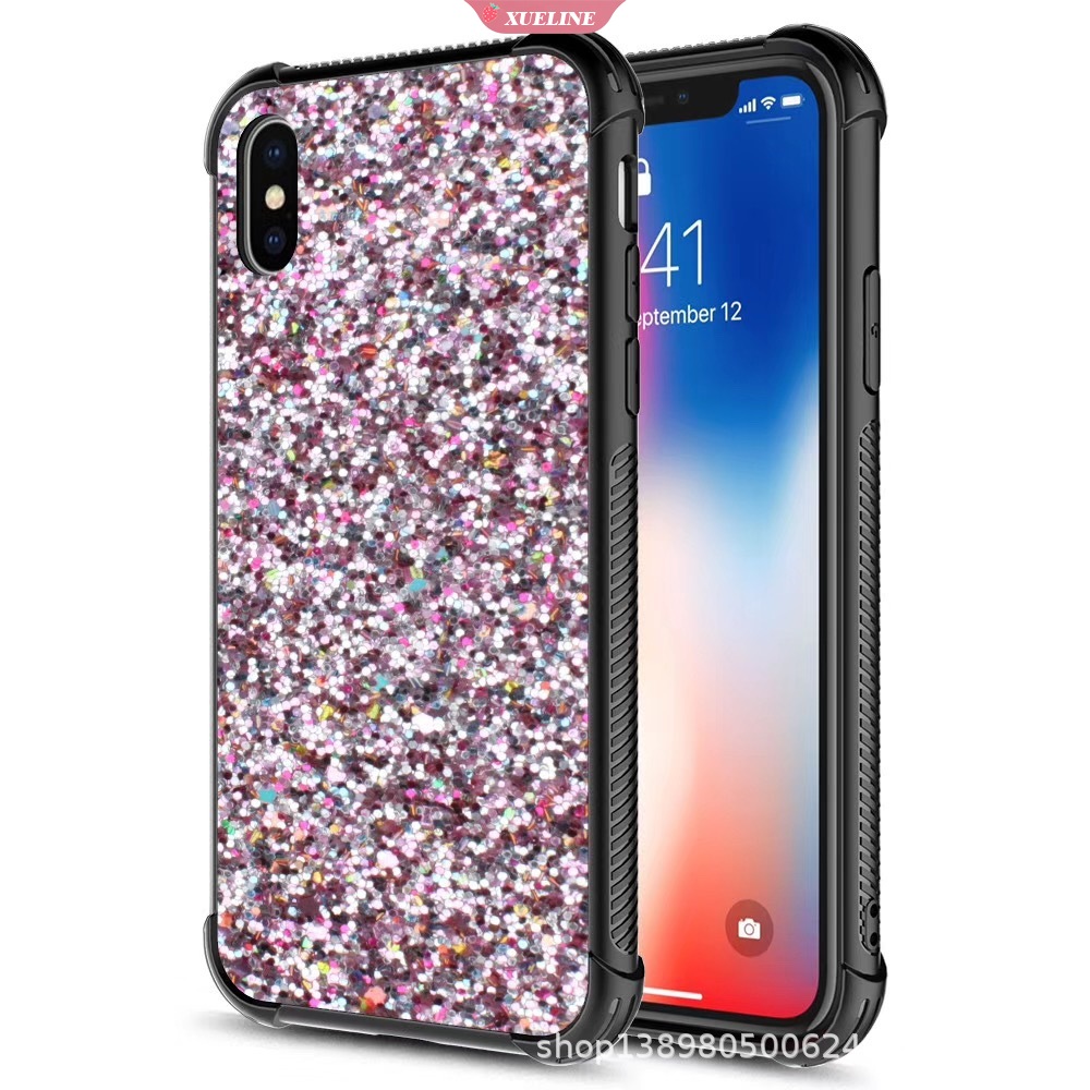 Iphone 7 Plus ​8 Plus 6 Plus 6S Plus XR ​X Xs Max Phone Case Glitter Phone Case Shockproof Protective Cover Soft Silicone Case Shell Xueling