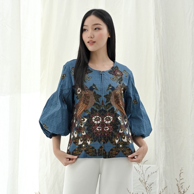 295 SMA -Blouse Batik Wanita/ Outer Batik/ Jaket Batik/ Batik Modern