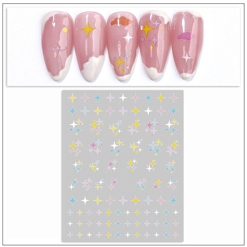 R-flower 1lembar Stiker Nail Art DIY Kuku Kecantikan Aksesoris Kuku Nail Art Dekorasi