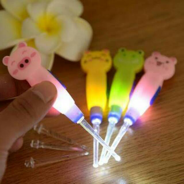 EARPICK LAMP ANIMAL KOREK KUPING BERLAMPU