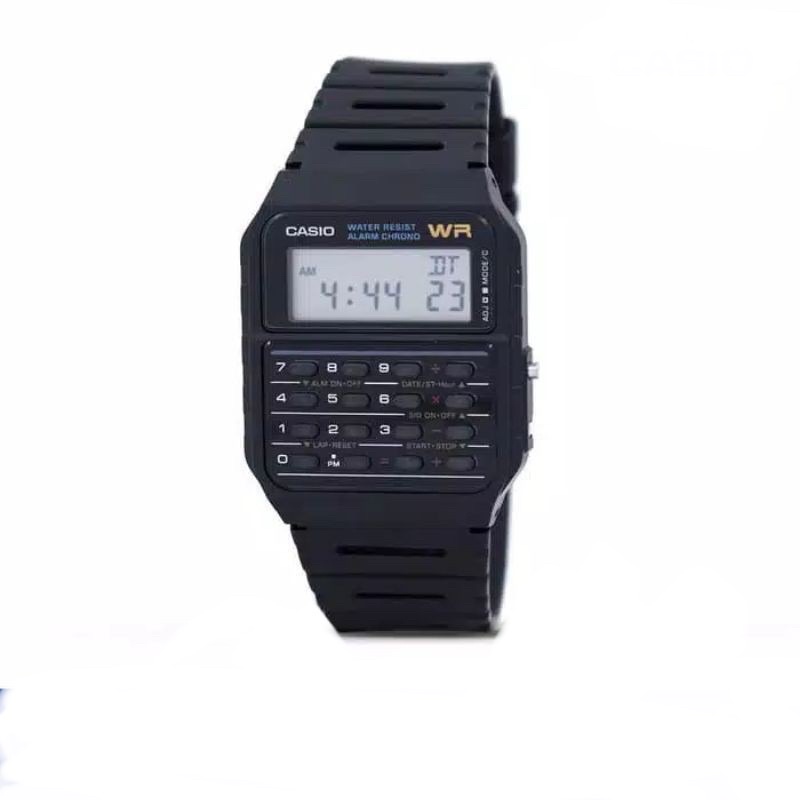 Bisa COD!!READY JAM TANGAN CASIO CA-53W-1Z ORIGINAL - DATABANK CA53W CA53 KALKULATOR CALCULATOR HTAM