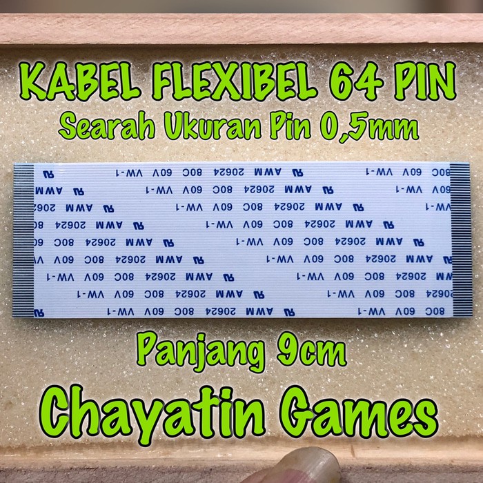 Kabel Flexibel 64 Pin Halus Model &amp; Panjang Varian Ukuran Pin 0.5mm