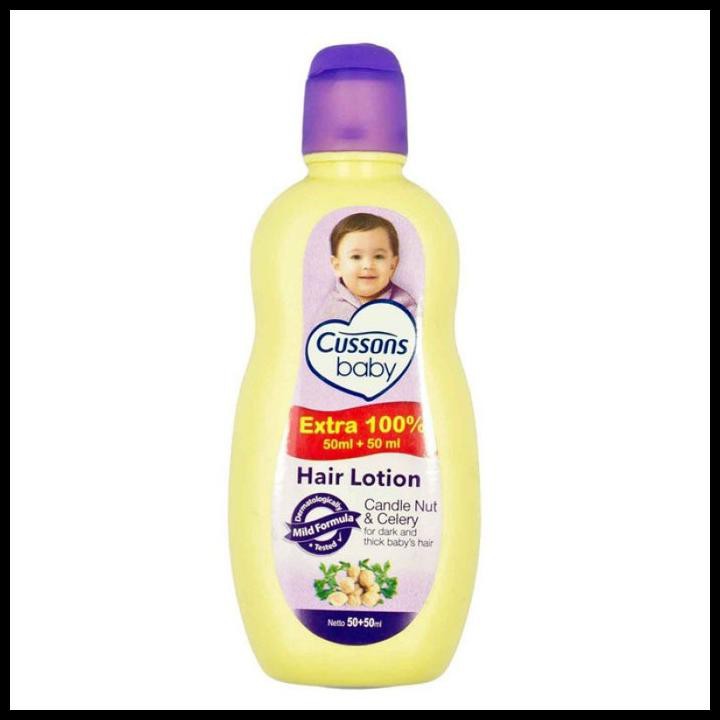 CUSSONS BABY HAIR LOTION ALOE VERA KEMIRI CELERY 50 ML MINYAK RAMBUT B
