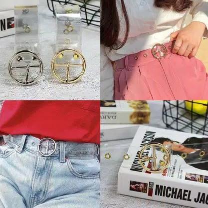 Siap Kirim- Mika transparant - ikat pinggang wanita - ring belt kekinian - belt cewek - women belt