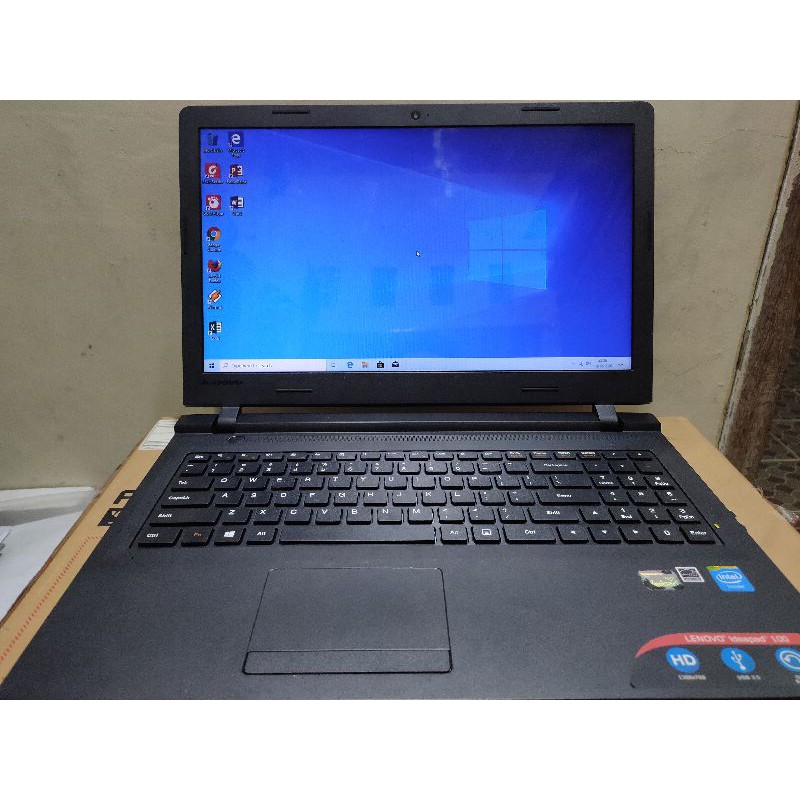 Lenovo IdeaPad 100 15IBY Intel Celeron N2840 DDR3 2GB HDD 500GB Notebook Bekas Laptop Second Netbook