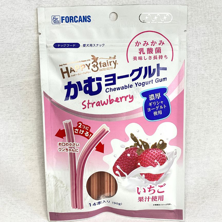 

FORCANS Snack Anjing Dental YOGURT Strawberry 90g