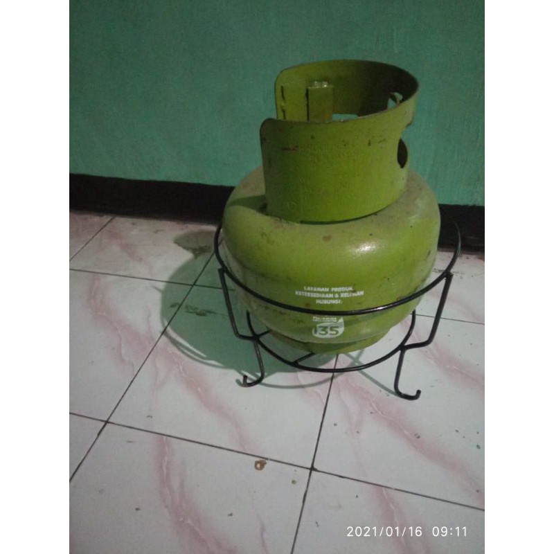 Standing gas/dudukan tabung gas 3 kg