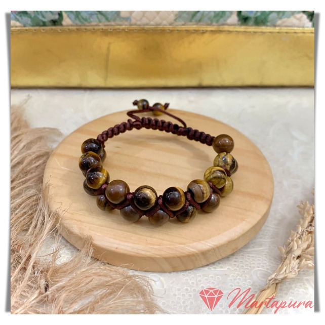 Gelang Tali Shambala Batu Alam/Gelang batu martapura/gelang batu martapura