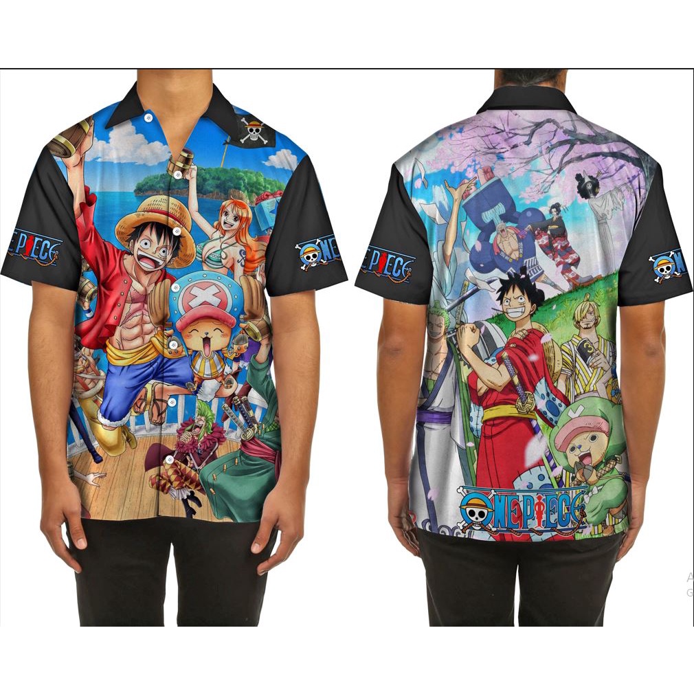 KAOS PRIA KAOS KARTUN KARTUN ONE PIECE KEOS ONE PIECE KEMEJA ONE PIECE PRINT art2