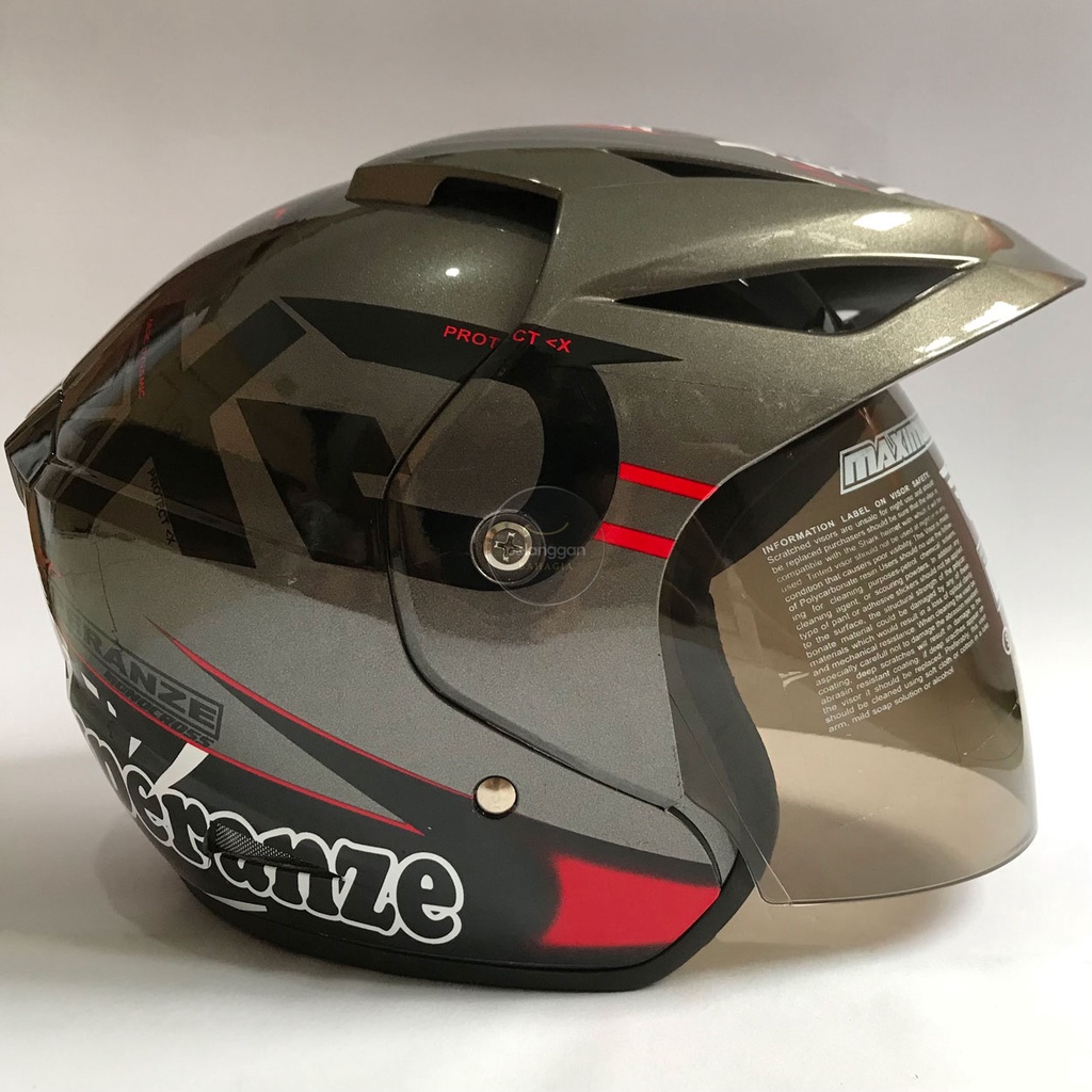 Jual Helm Half Face Murah Bagus Keren SNI Experanze Abu Shopee