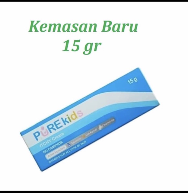 Pure Kids Itchy Cream 15 grm Cream Pereda Gatal Bayi Anak Anak