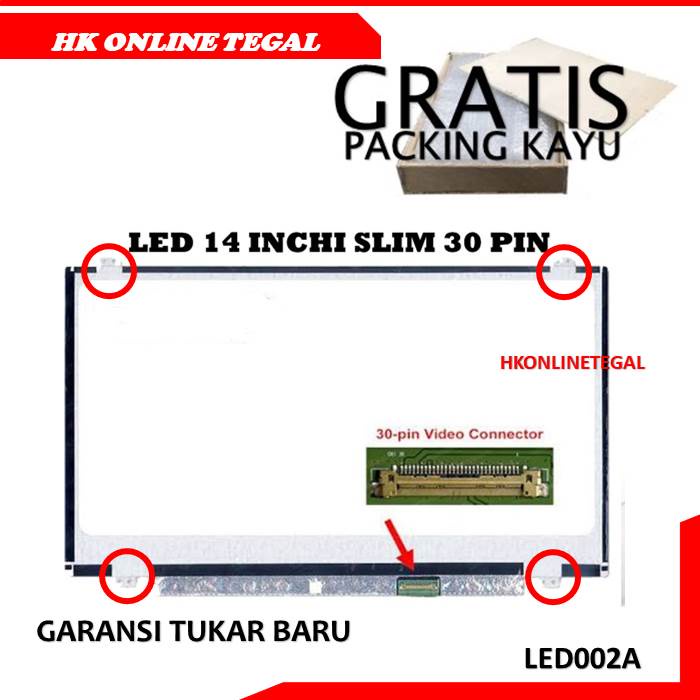 Layar LCD LED Laptop HP 14 Inch Slim 30 Pin