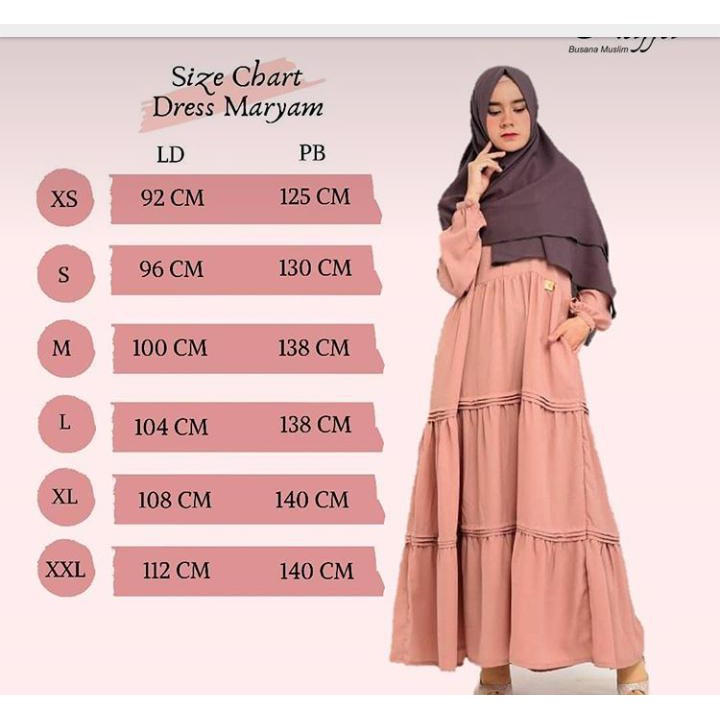 Maryam Dress Kaffa Busana Muslim NidaHFShop
