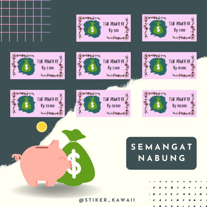 

Stiker Keuangan | Stiker Saving | Stiker Dompet Pintar
