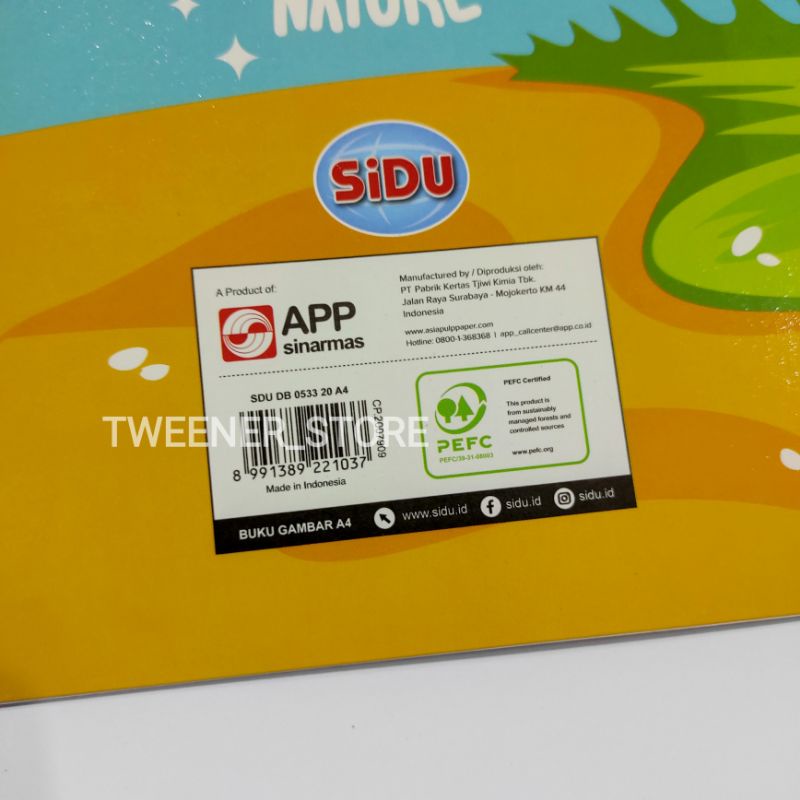 Sidu Sinar Dunia Buku Gambar A4-1