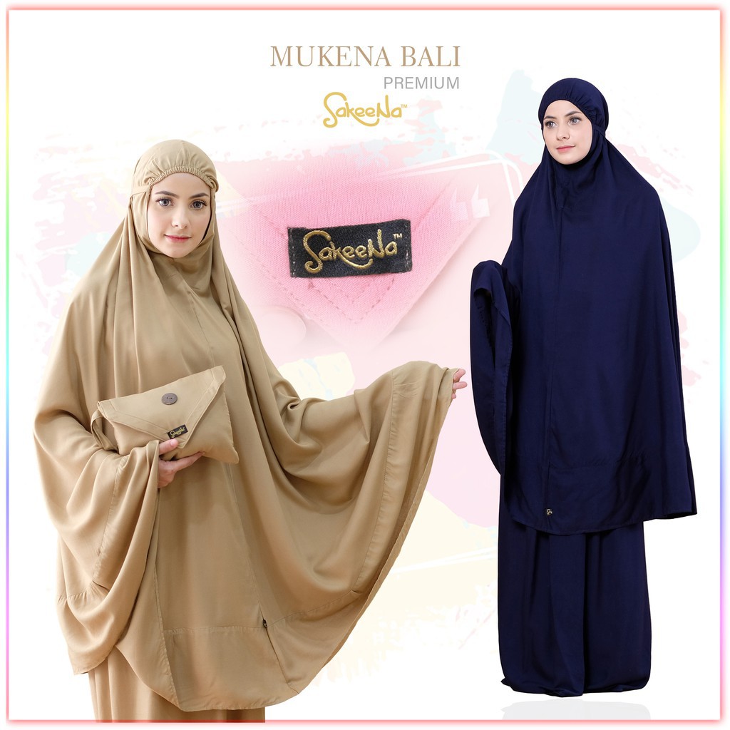 Mukena Bali Premium Polos Ukuran Jumbo - SakeeNa