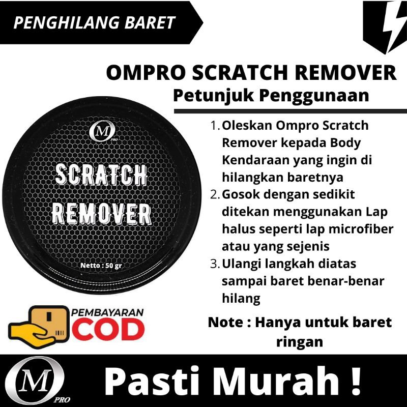 OMPRO SCRATCH REMOVER Penghilang Baret Motor Penghilang Baret Body Mobil