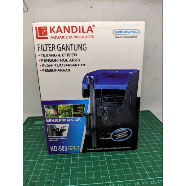 Kandila Filter gantung hang on KD503 aquarium