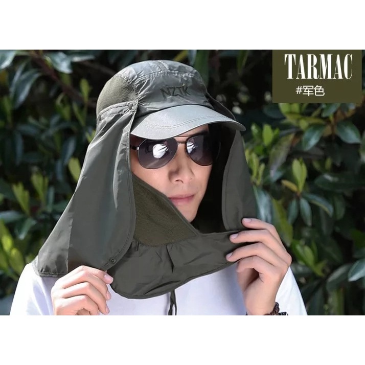 Topi Memancing Pelindung Wajah Leher Dari Sinar Matahari Topi Berkemah