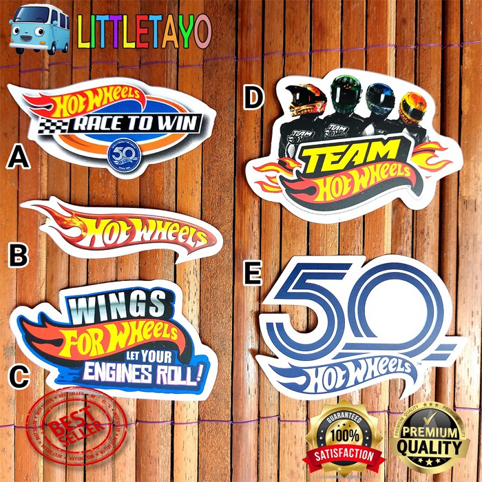 

STIKER STICKER LOGO HOTWHEELS 5pc - 50TH ANNIVERSARY TEAM HOTWHEELS