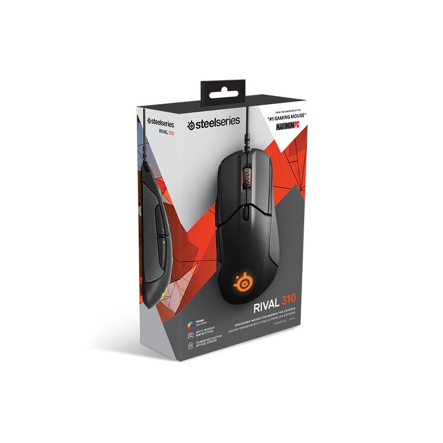 STEELSERIES RIVAL 310 WITH TRUEMOVE3 CUSTOM SENSOR MOUSE GAMING