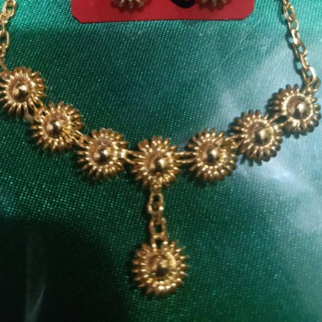 Kalung emas toba matahari 15gram 24karat