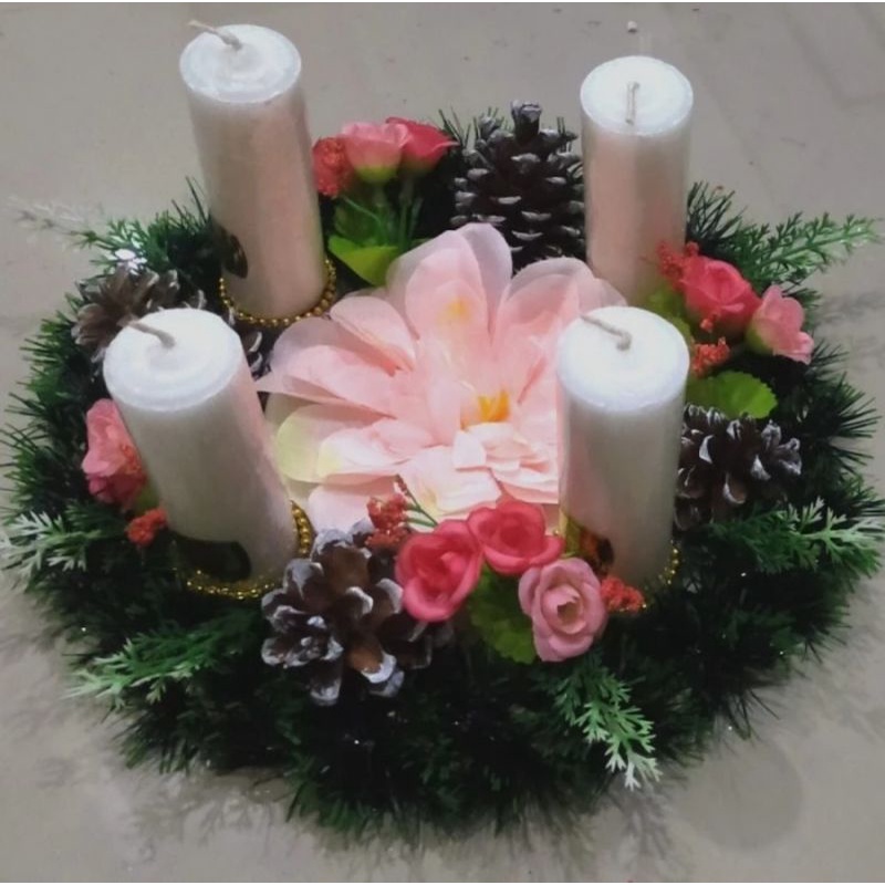 Tempat Lilin Advent Exclusive isi 4 Lilin