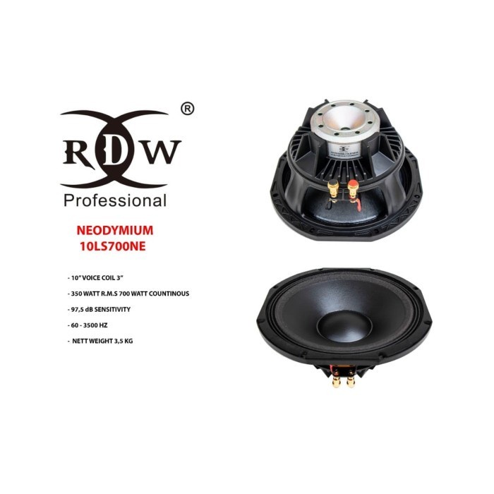 Komponen Componen Speaker RDW 10 Inch 10LS700NE 10LS700 NE Original