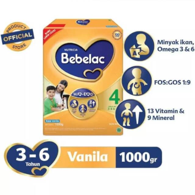 BEBELAC 4 rasa vanila 1000g