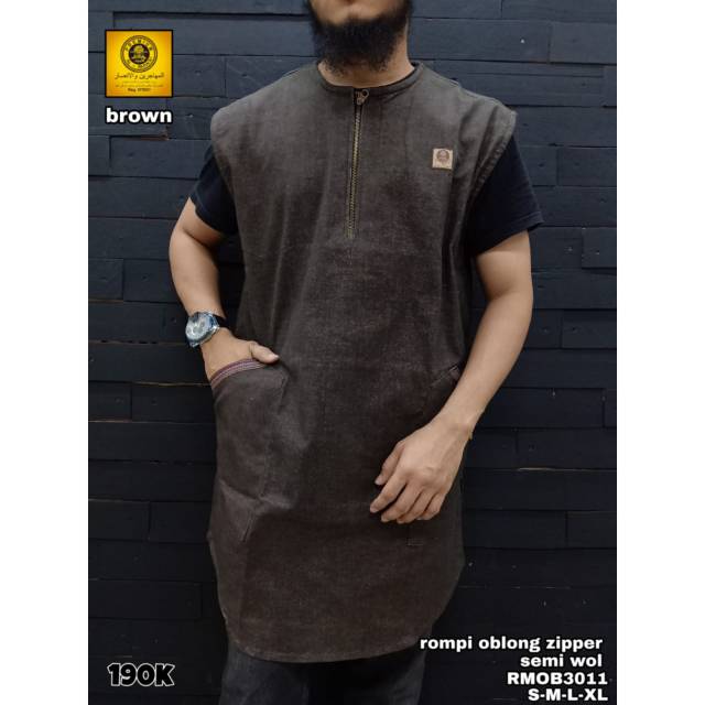 Rompi Sholat - Pakaian Sunnah - Baju Muslim Pria - Gamis Pria