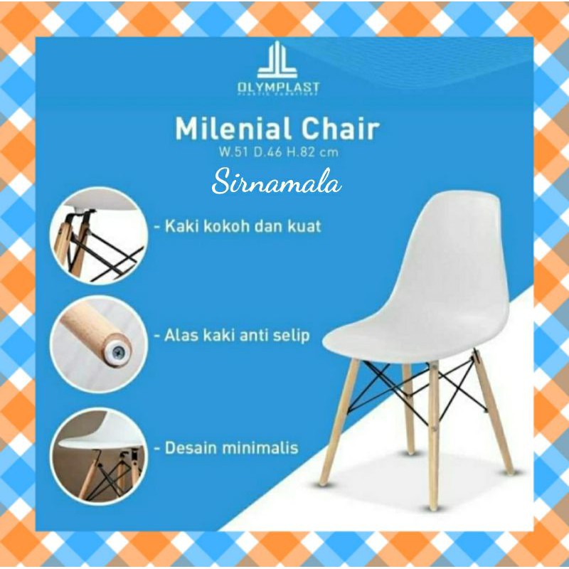 KURSI CAFE MILENIAL CHAIR WARNA WARNI KURSI MILENIAL KURSI MAKAN KURSI CAFE MINIMALIS