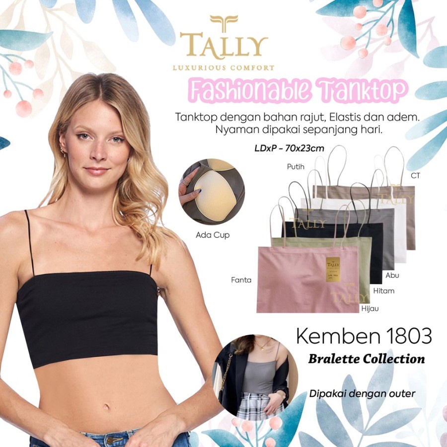 Tanktop Kemben Bralette Tally 1803