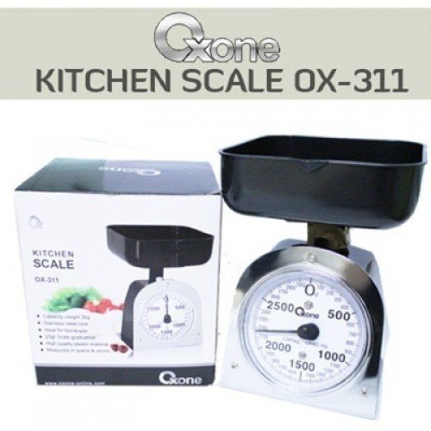 Oxone OX-311 Fruit And Kitchen Scale 3Kg - Hitam