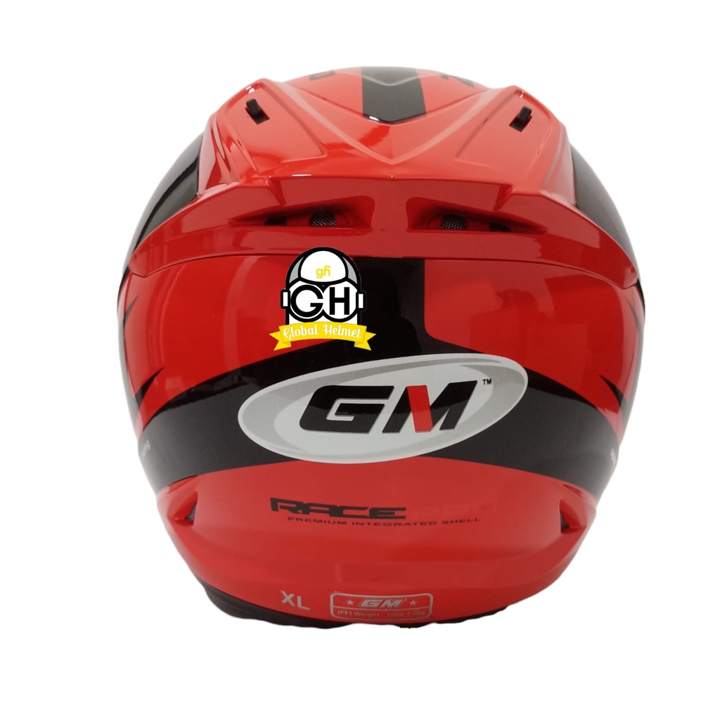 HELM GM RACEPRO ZR650 RED BLACK