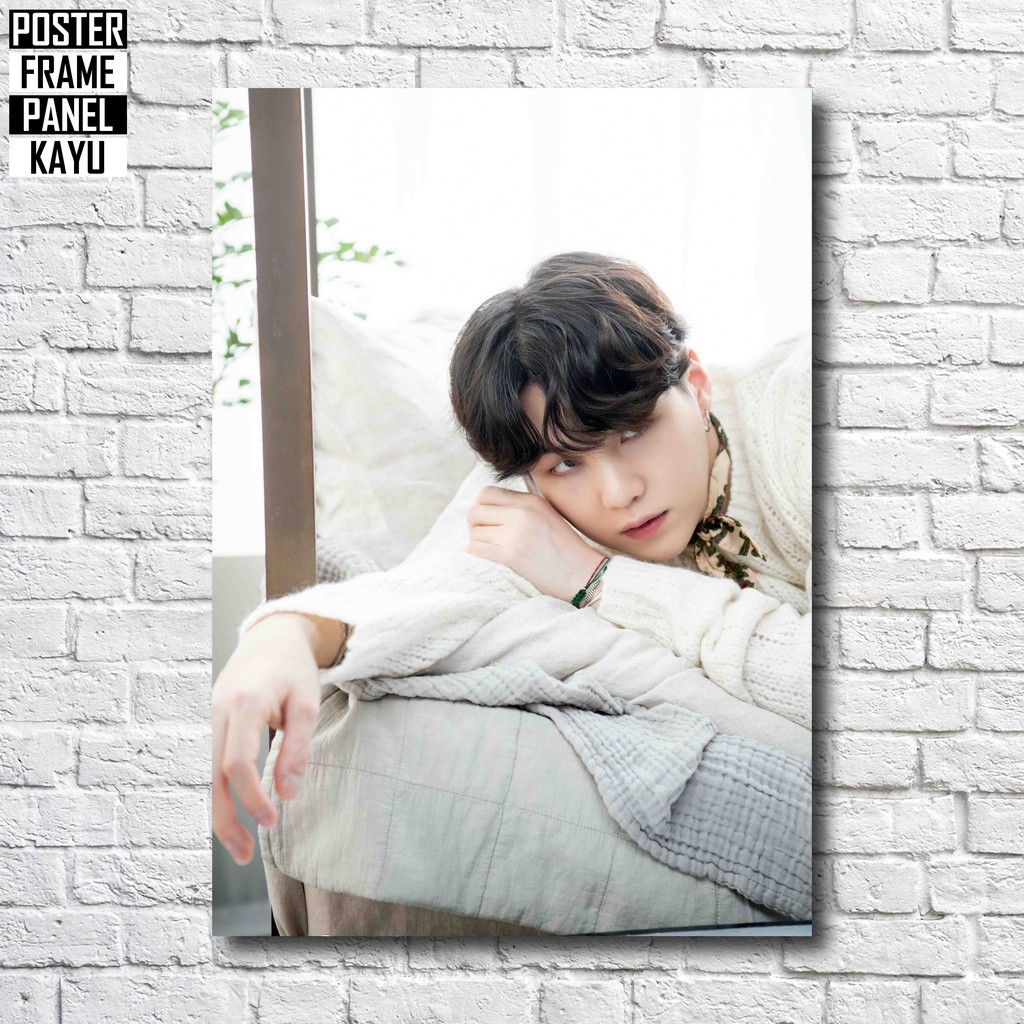 Poster BTS Suga DICON Frame Kayu Solid A4 SUG114