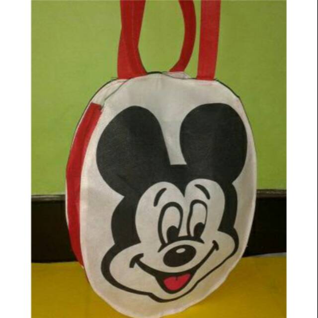 

TAS JINJING KARAKTER KEPALA KARTUN MICKEY MOUSE | TAS BINGKISAN ULTAH ANAK, TAS SOUVENIR MURAH | T26