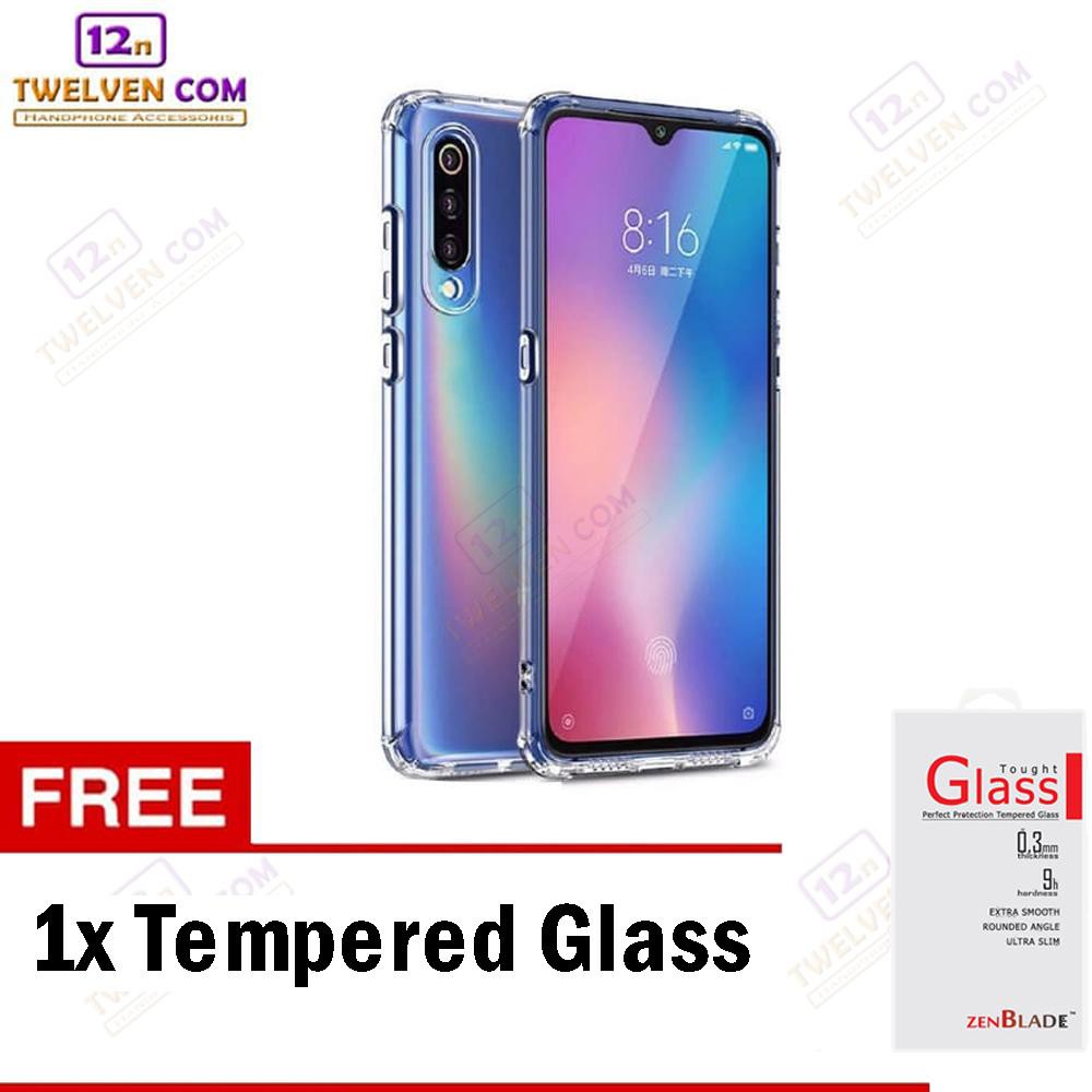 Anti Shock Anti Crack Softcase Casing for Samsung A50 / A50s - Free Tempered Glass