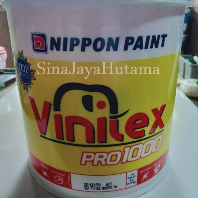Sjh Cat Tembok Nippon Paint Vinilex Pro Warna Putih 4 5 Kg Cat Interior Dan Eksterior Cat Plafon Shopee Indonesia