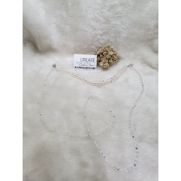 Strap mask 1 set swarovski