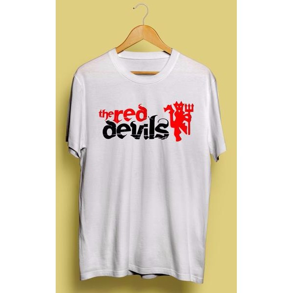 Kaos Distro Red Devils #3 ( Red devil ) Putih