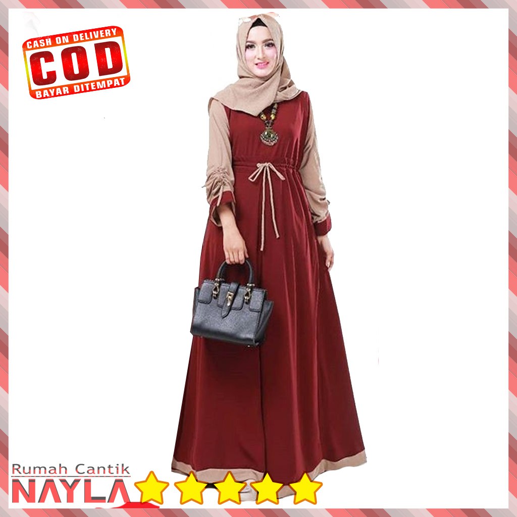 Gamis Polos Kekinian - Renata DressGamis Custom Syar'i 