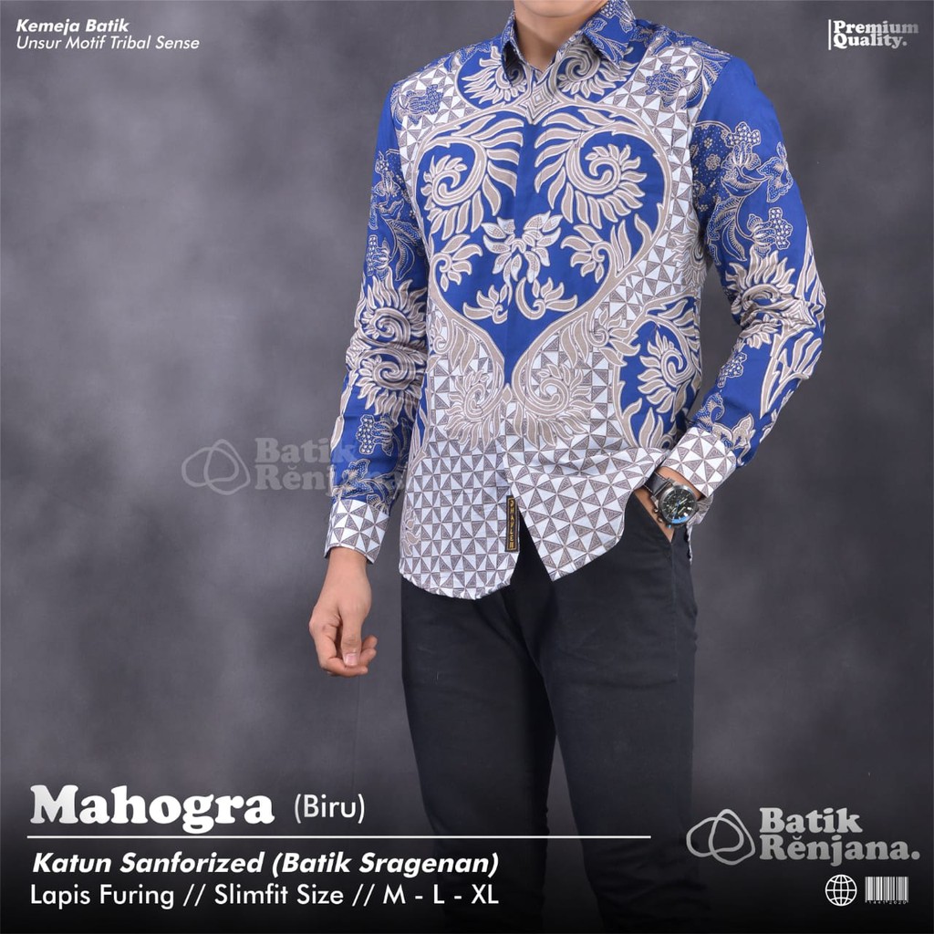 MAHOGRA BIRU RENJANA BATIKSOLOAMANAH KEMEJA BATIK PRIA SOLO LENGAN PENDEK LAPIS FURING ATASAN BATIK PREMIUM MODERN KALORA GAMUSH AGASHI DAYU SALIMAR NINAWA ANGSAKA JAGAMUDA KEMALA MUTAMIR SINTREN SAWUNGGALING SYAHNAS PANDORA MBOK JAMU LIMATRA SEKAR PURPLE