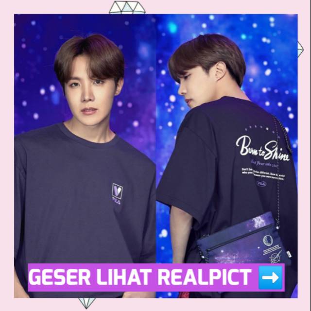 [PRE ORDER] KAOS TSHIRT JHOPE FILA VOYAGER BTS VER.1 UNOFFICIAL