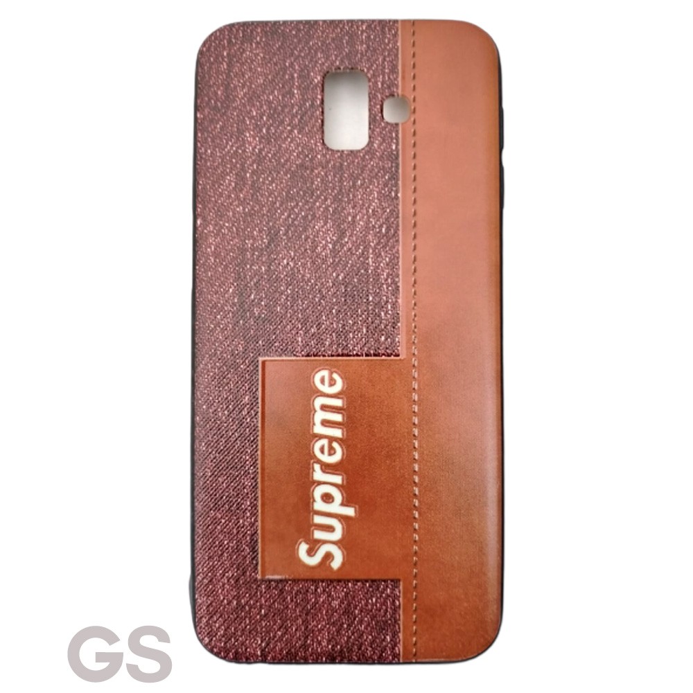 Casing SAMSUNG J6 PLUS   Motif Kayu Hardcase TPU case hp model cowok Fuze