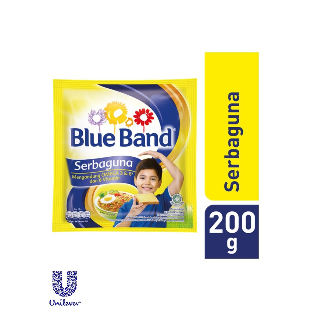 

BLUE BAND MARGARINE SERBAGUNA SACHET 200GR