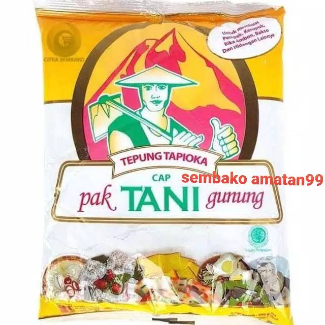 Tepung Tapioca Cap Pak Tani Gunung 500 Gram Tepung Sagu Tani Tapoica Flour