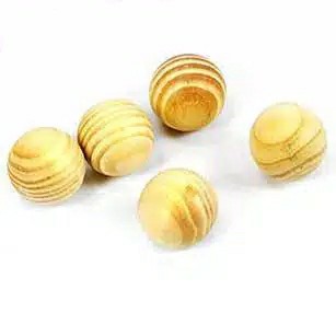 Bola Kayu Pengganti Kapur Barus (1 Set Isi 5)