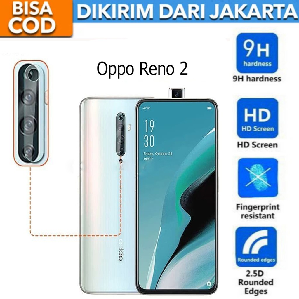 Tempered Glass Anti Gores Kaca Kamera Lens Protector for Oppo Reno 2