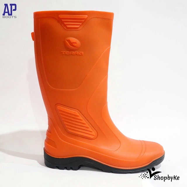 Sepatu Boots Karet merk AP Terra ECO 3 SERIES Warna Hijau, Orange, Kuning, Hitam Size 38-43